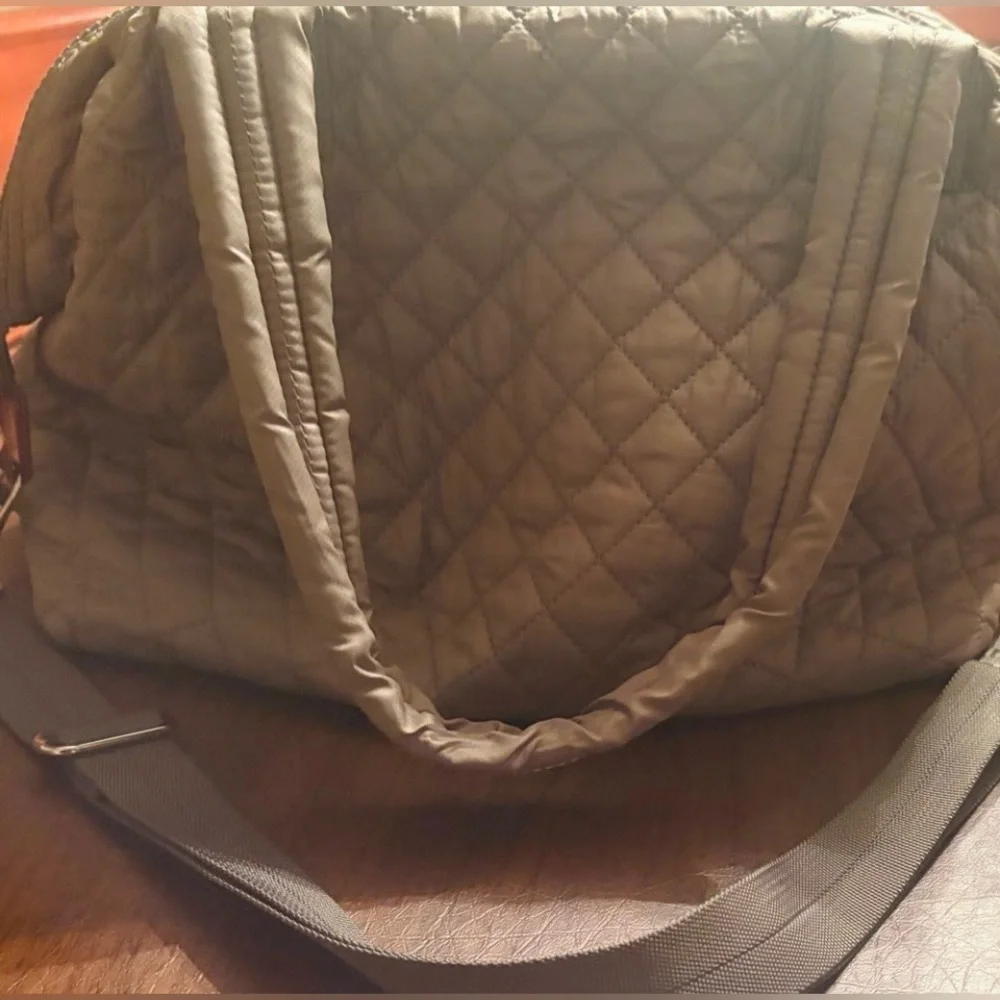MZ Wallace Travel Quilted Tote in Olive - Picture 9 of 12